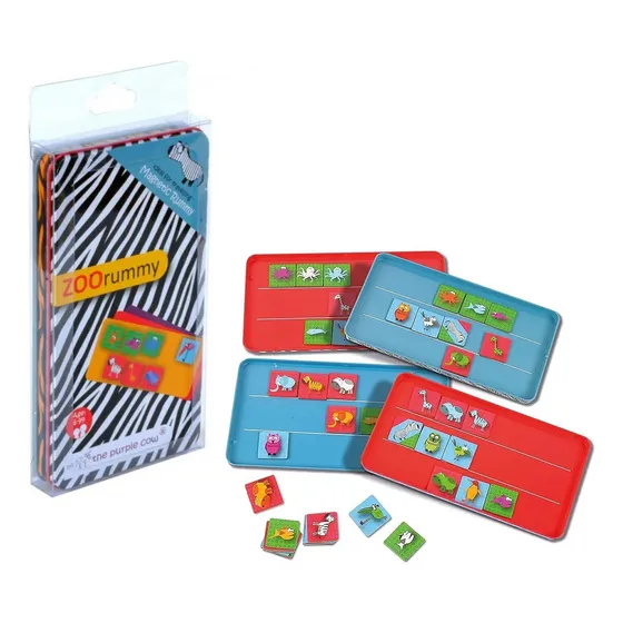 Juego De Mesa Magnetico Viajero Zoo Rummy      
