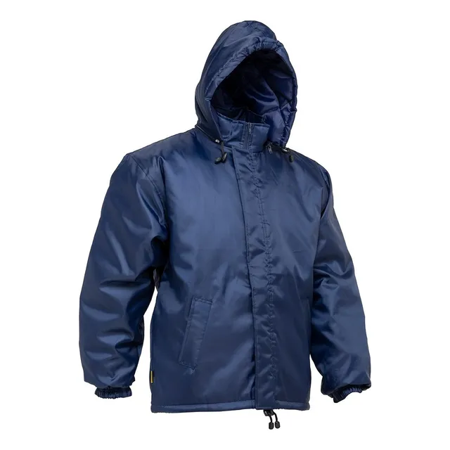 Campera Básica Trucker De Trabajo Impermeable Azul