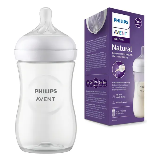 Mamadeira Petala 260ml Transparente Philips Avent SCY903/01