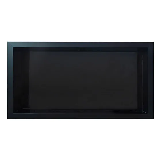 Nicho Porcelanato 60x32 Preto Black Premium Bordas Pretas
