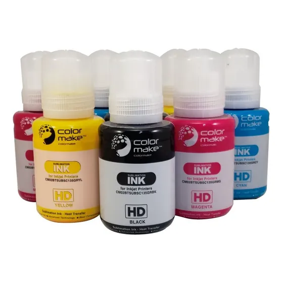 Tinta Sublimación O Sublimar Color Make Hd Envase De 135ml