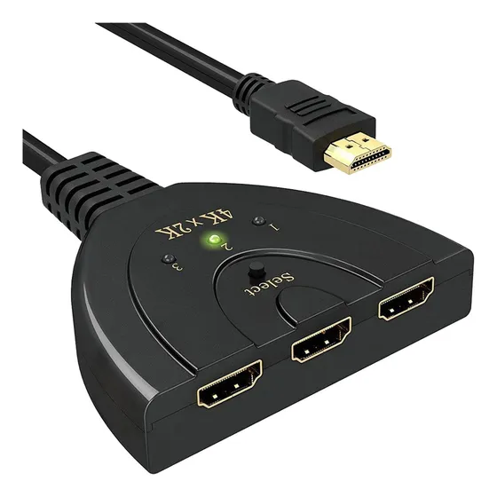 .. 3 Conectores De Saída Switcher 4kx2k Switcher Splitter 4k
