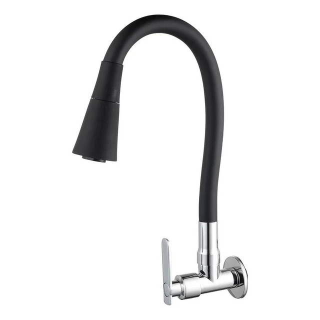 Torneira Preta FlexĂvel Para Parede Gourmet 2 Jatos Torneira Preta FlexĂvel Para Parede Gourmet 2 Jatos