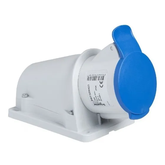 Toma Externo Base Indust 3 X 16a 2p+t Schneider Pkf16w423 Color Azul