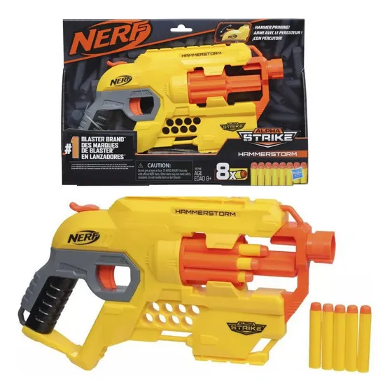 Nerf Hammerstorm Alpha Strike Gran Pistola De Juguete