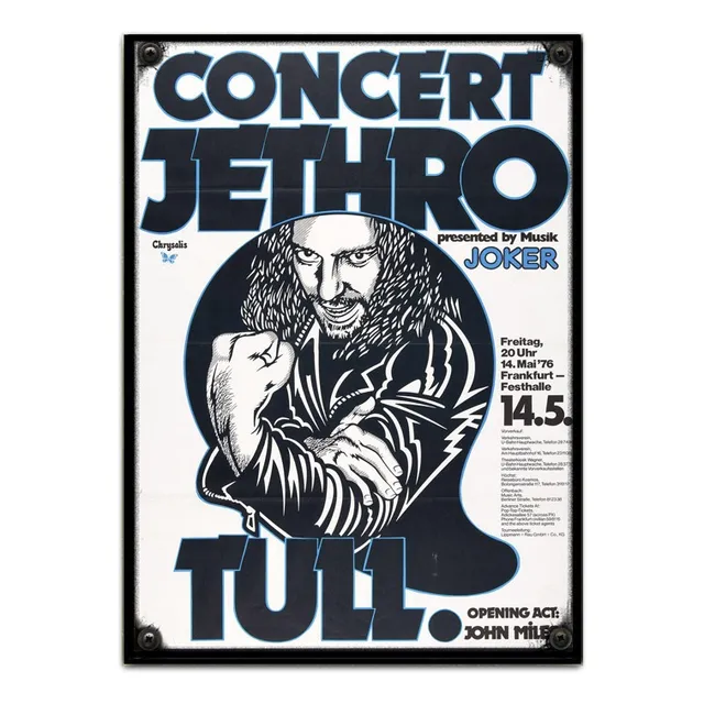 #714 - Cuadro Decorativo Vintage - Jethro Tull Rock Poster