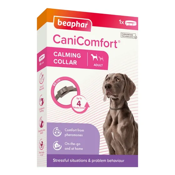 Canicomfort Calming Collar Adulto Anti Estrés Perro Negro Tamaño Del Collar L