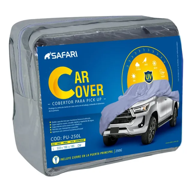 Cobertor Gris Pesado Para Camioneta Pick Up  L Pvc - Pu-250