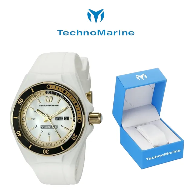 Reloj Technomarine Manta Tm 115119 De Dama Blanco