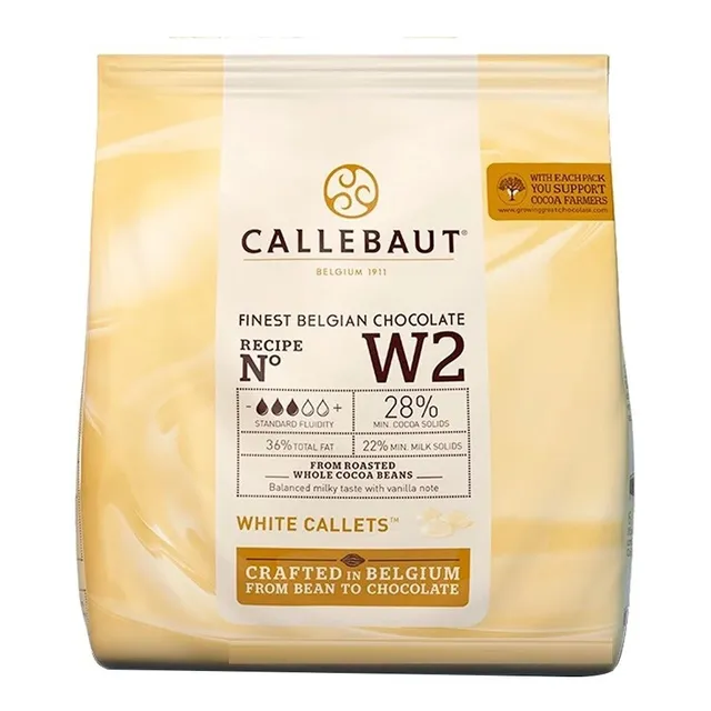 2.5 Kg Chocolate Blanco Callets Belga Callebut W2