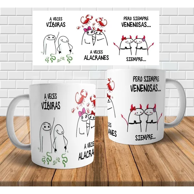 Diseño Flork A Veces Víboras Alacranes Para Sublimar Tazas