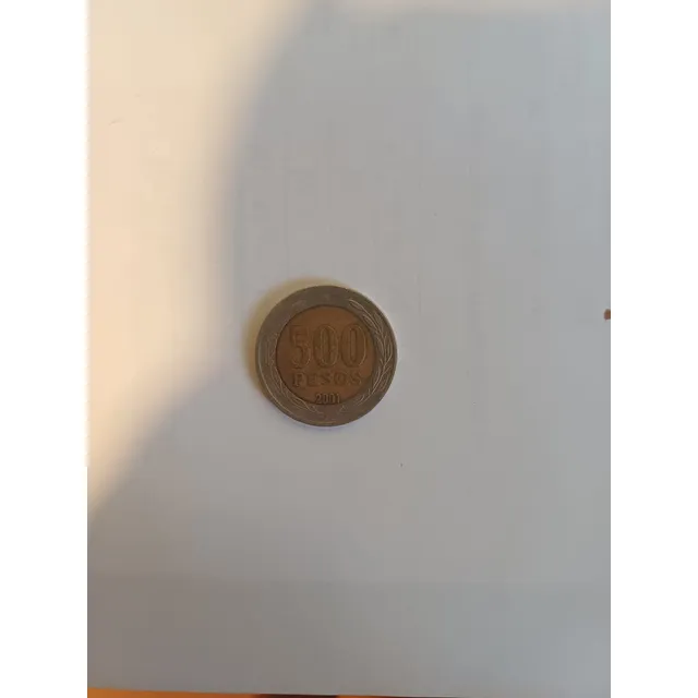 Moneda Coleccionable De 500 Pesos Chilenos Año 2001