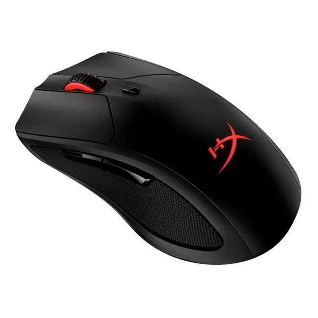 Mouse gamer de juego inalámbrico recargable HyperX Pulsefire Dart negro