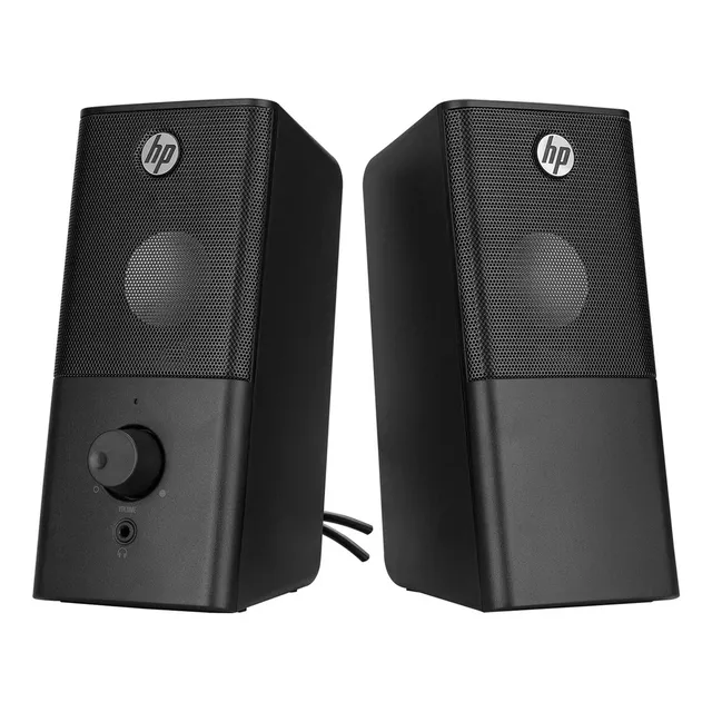 Bocinas de Escritorio HP Dhs-2101 con Conexión PD2 Negro 5V y USB 12 W Entrada 3.5mm