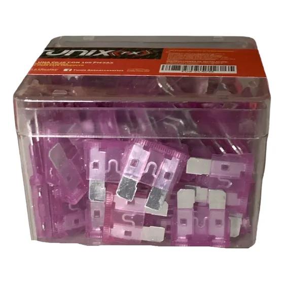 Fusible Clavija Caja Con 100 Piezas Diferentes Amperes