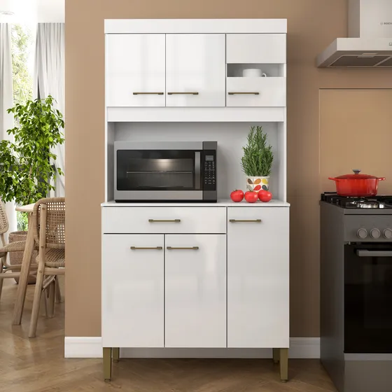 Mueble De Cocina Kit Armario 5 Puertas 1 Cajón Compramas