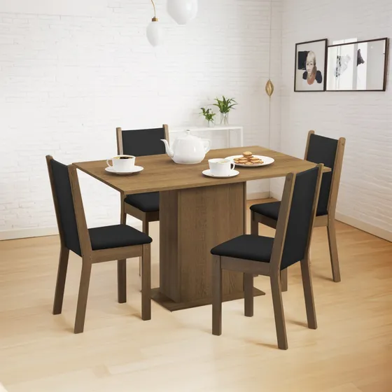 Juego De Comedor Celine 4 Sillas Vekka