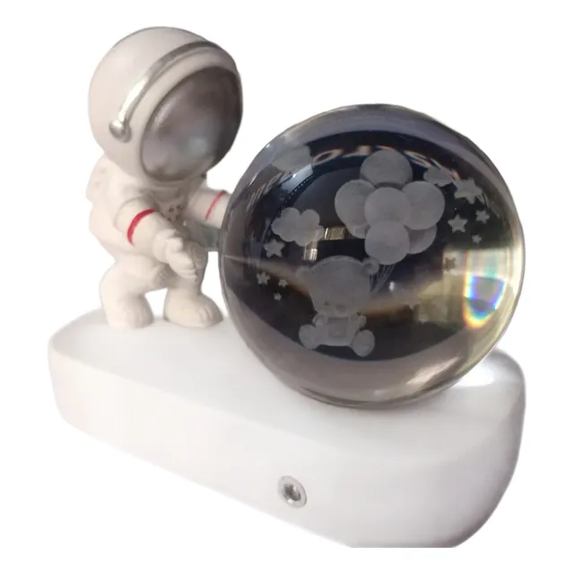 Lampara Modelo Astronauta Con Esfera 3d