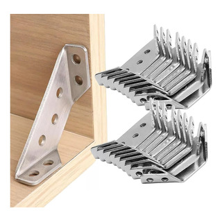 Fijador De Ángulo Recto Para Muebles De Acero Inoxidable, 20 Fijador De Ángulo Recto Para Muebles De Acero Inoxidable, 20