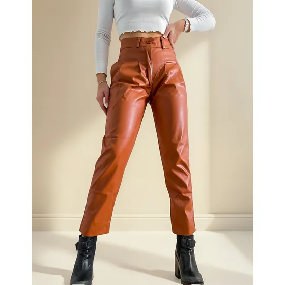 Pantalon Chupin Engomado Con Pinzas