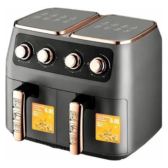 Air Fryer Freidora De Aire Doble Capacidad 12 Litros 2800w