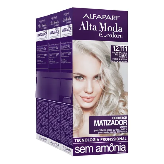 Alfaparf Alta Moda Corretor Matiz. S/ Amonia 12.111 - 3 Und.