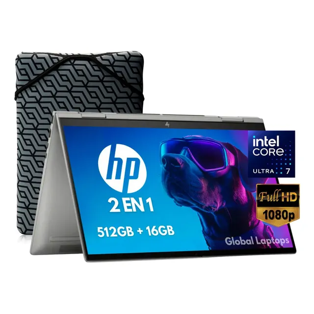 HP Envy Ultra Core 7 155u Gamer 16 GB de RAM 512 GB Ssd Pantalla 15.6 Tactil 2 en 1 FHD 1920 px x 1080 px Intel Graphics incluye Windows 11 Laptop 15-fe0082 Con Regalo