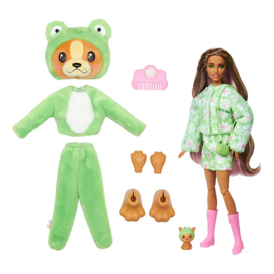 Barbie Cutie Reveal Muñeca Perrito Disfrazado De Rana