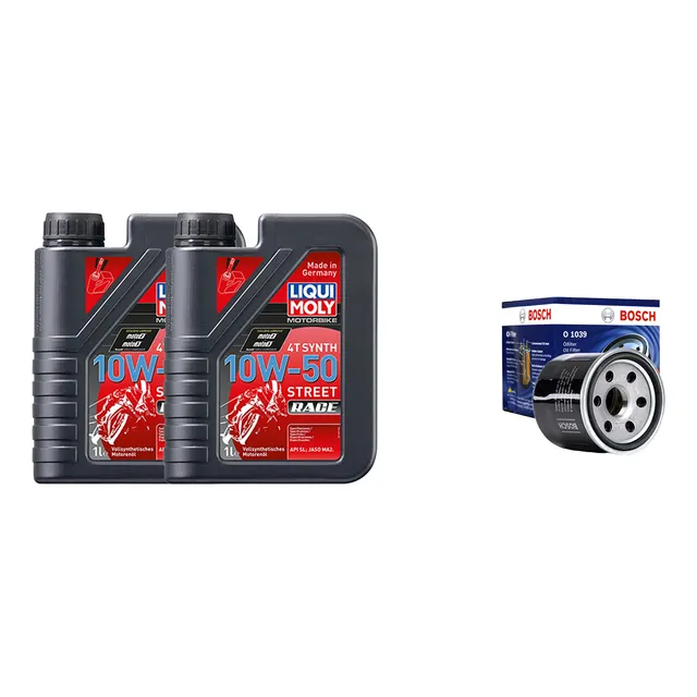 Kit R3, R3a, Mt03 2l Liqui Moly Street Race 10w50 + Filtro