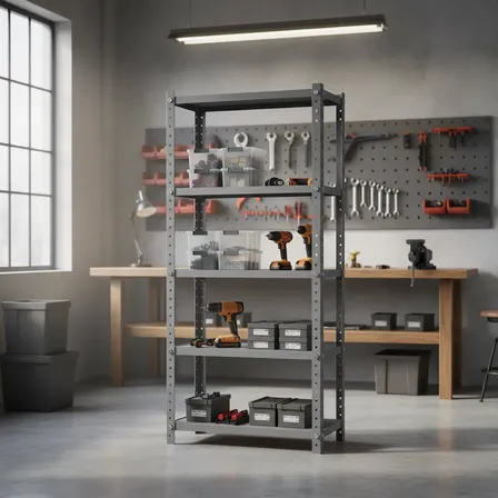 Armario De Aço 6 Bandejas Resistente 90x40 240 Kg Cinza Cinza-escuro