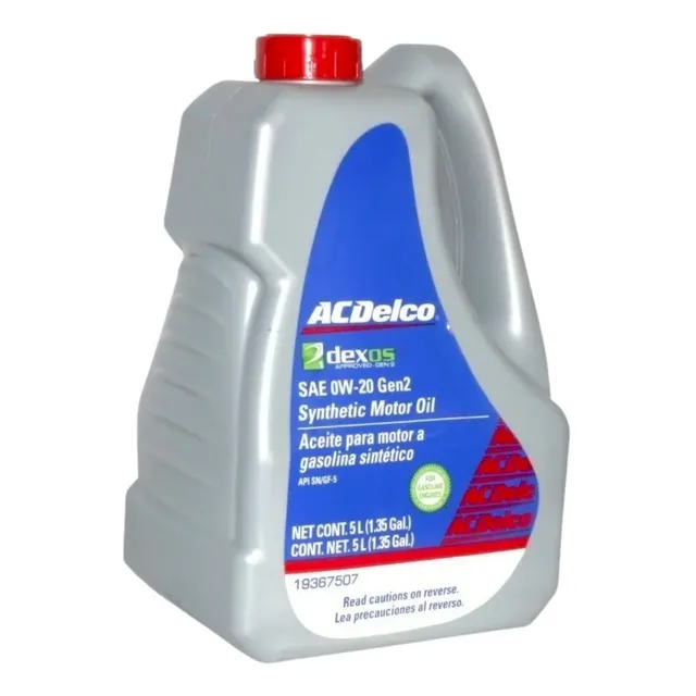 Aceite Sintetico 0w20 100% Dexos 2 5l 19367507 F