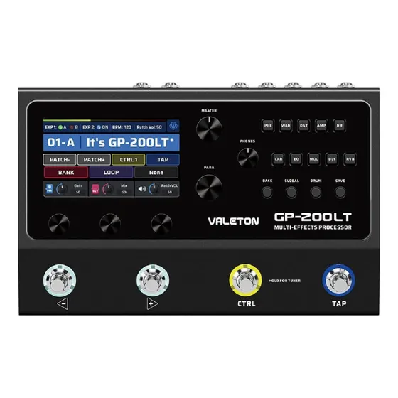 Pedaleira Valeton Gp200lt Multi-effects Processor Stomp Box