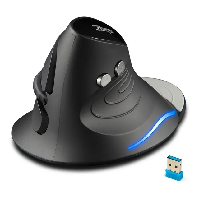 Mouse gamer vertical inalámbrico Zelotes F-17 negro