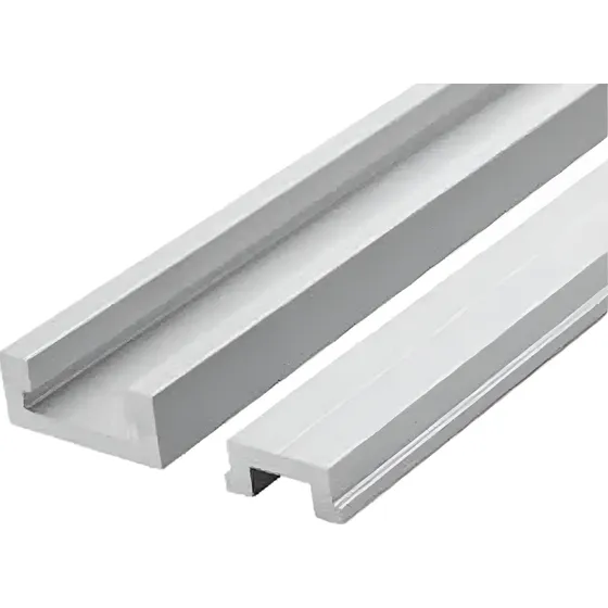 Combo T Tracks - Perfiles Aluminio Inglete + Corredera - 1 M