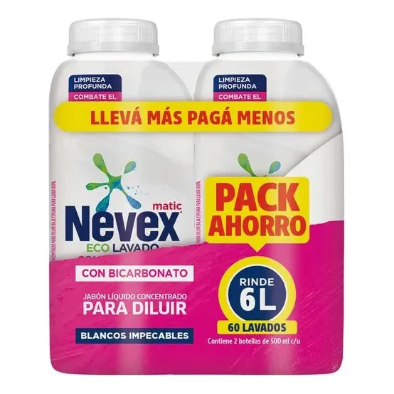 Nevex Para Diluir Bicarbonato 500ml Pack X 2