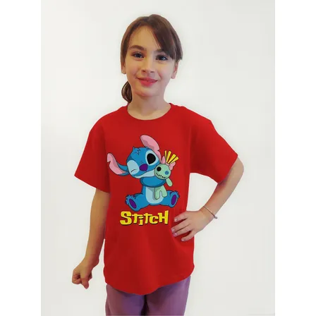 Polera Estampado Stitch Cod 001