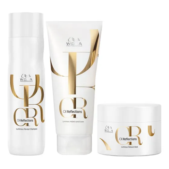 Shampoo + Acondicionador + Mascara Oil Reflections Wella
