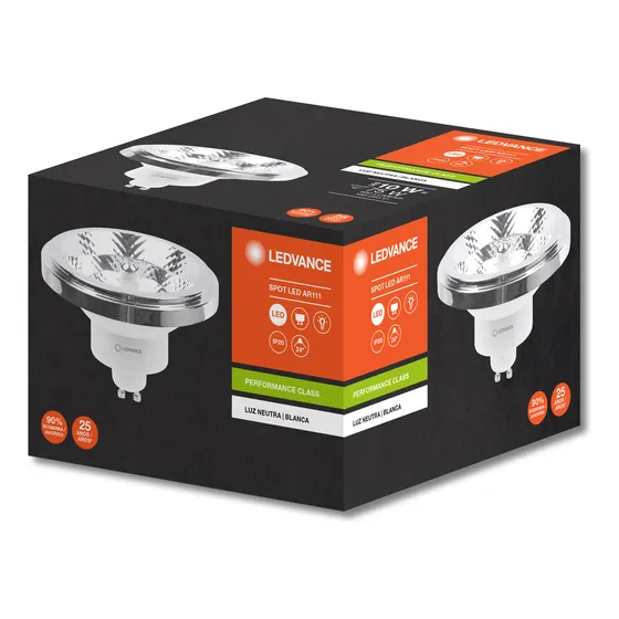 03x Lampadas Led Ar111 24. 10w 4000k 950lm Biv Gu10 - Osram