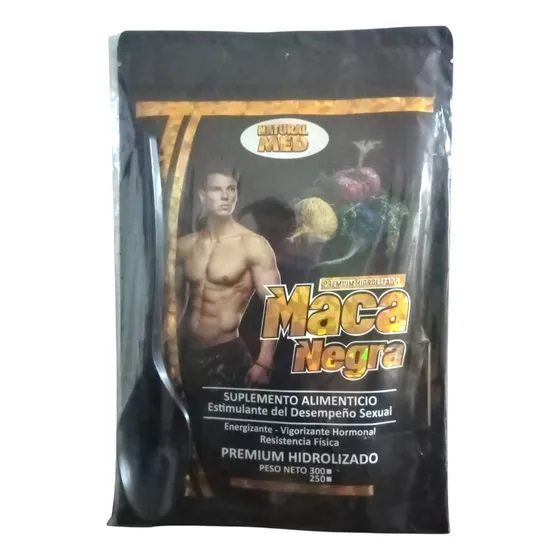 Maca Negra Premium Pura Organica En Polvo