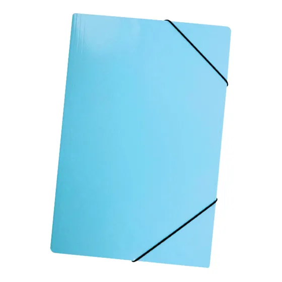 Carpeta Con Elastico Estandar Of.cart.celeste Pastel Lavoro