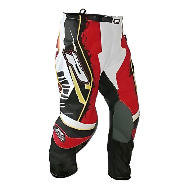 Pantalon Motocross Niño Progrip Italia Modelo 6009 Rojo Blan