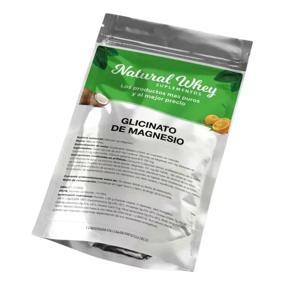 Suplemento Natural Whey Glicinato de Magnesio 60 Cápsulas