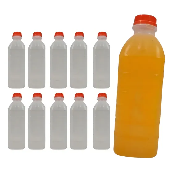 Garrafa Plastica Descartável P/ Suco 300ml C/10 Unidades F