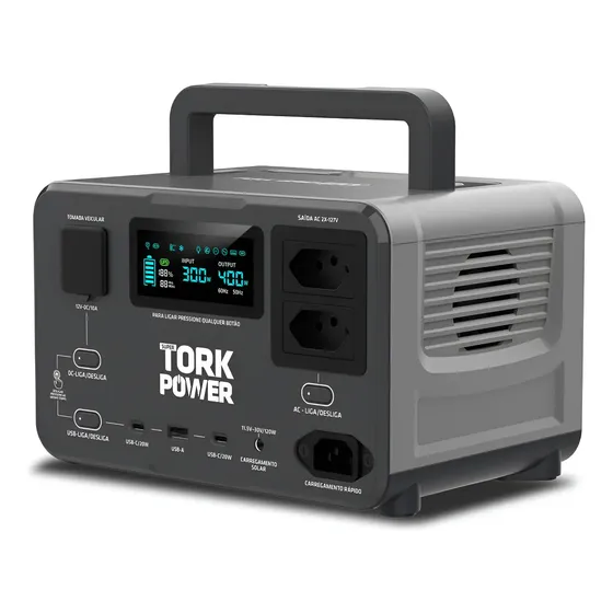 Estação De Energia Gerador Solar Tork 400w 256wh Bateria P04