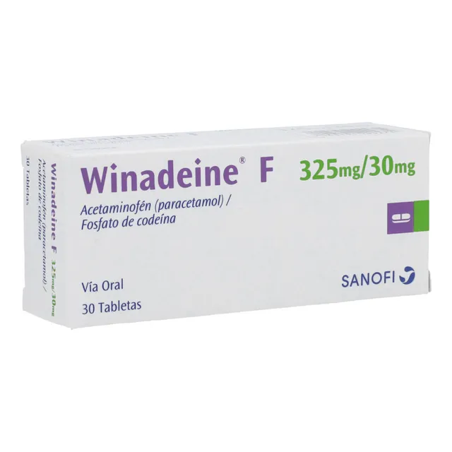 Winadeine F 325/30 Acetaminofen + Codeina
