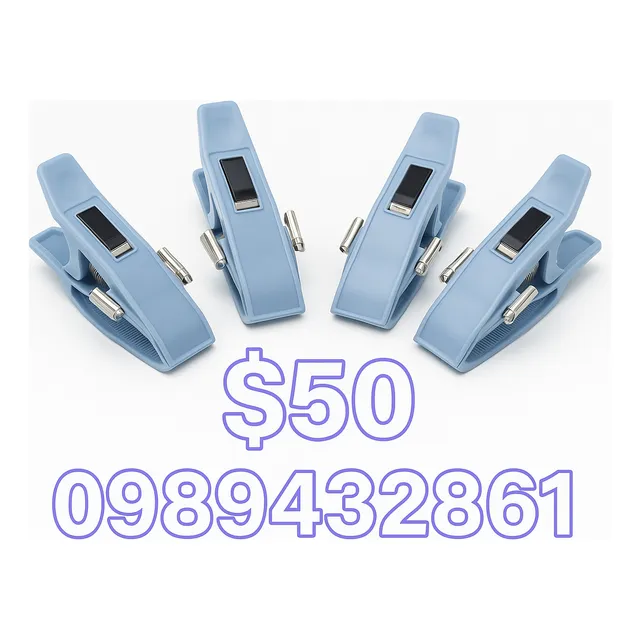 Set De 4 Electrodos Tipo Pinza Para Ecg/ekg