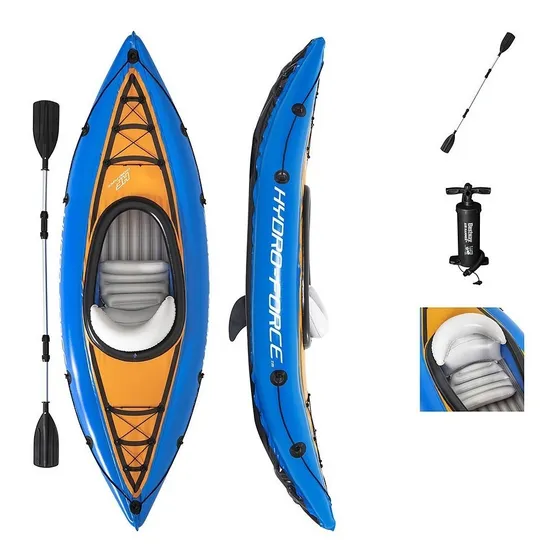 Bote Kayak Inflable 1 Persona Kit Completo Rio Lago Pesca