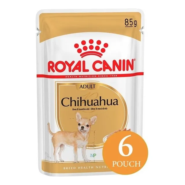 6 X Alimento Húmedo Royal Canin Chihuahua Pouch 85gr. Np
