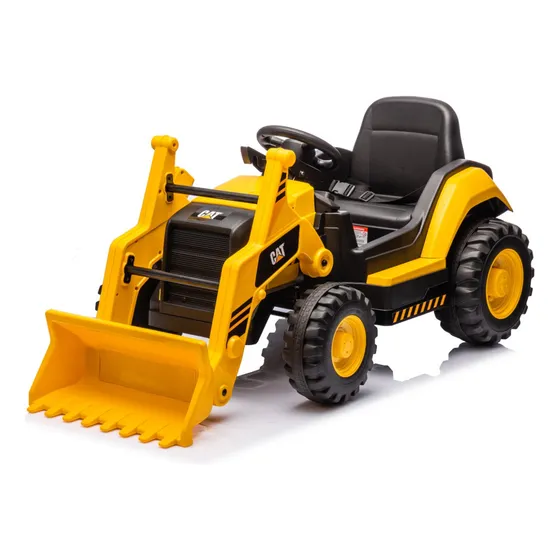 Carrinho Elétrico Infantil Escavadeira Truck 12v Com Control Cor Amarelo