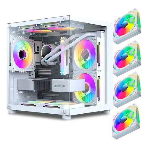 Gabinete Hyte Y70 Touch Infinite Atx Mid Tower, Blanco/negro